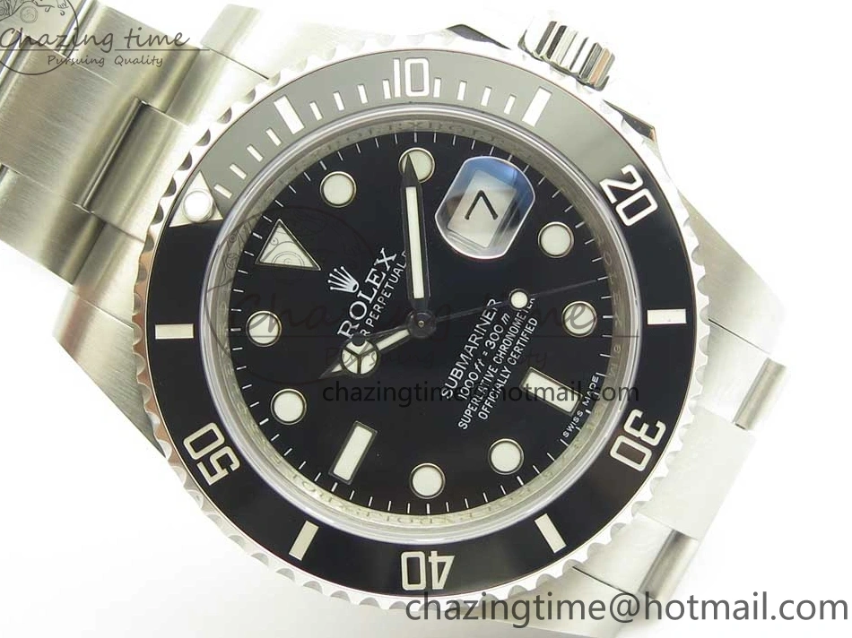 1228 Submariner 116610 LN Black Ceramic VRF 904L 1:1 Best Edition on SS Bracelet VR Cozy 3340